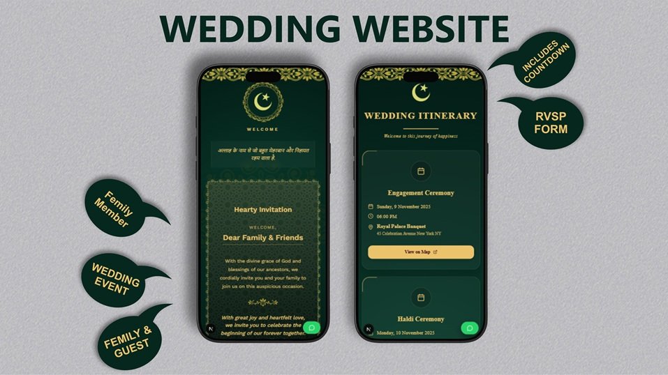 Muslim Wedding Invitation Website — A Respectful Way to Invite Guests to Your Nikah and Walima