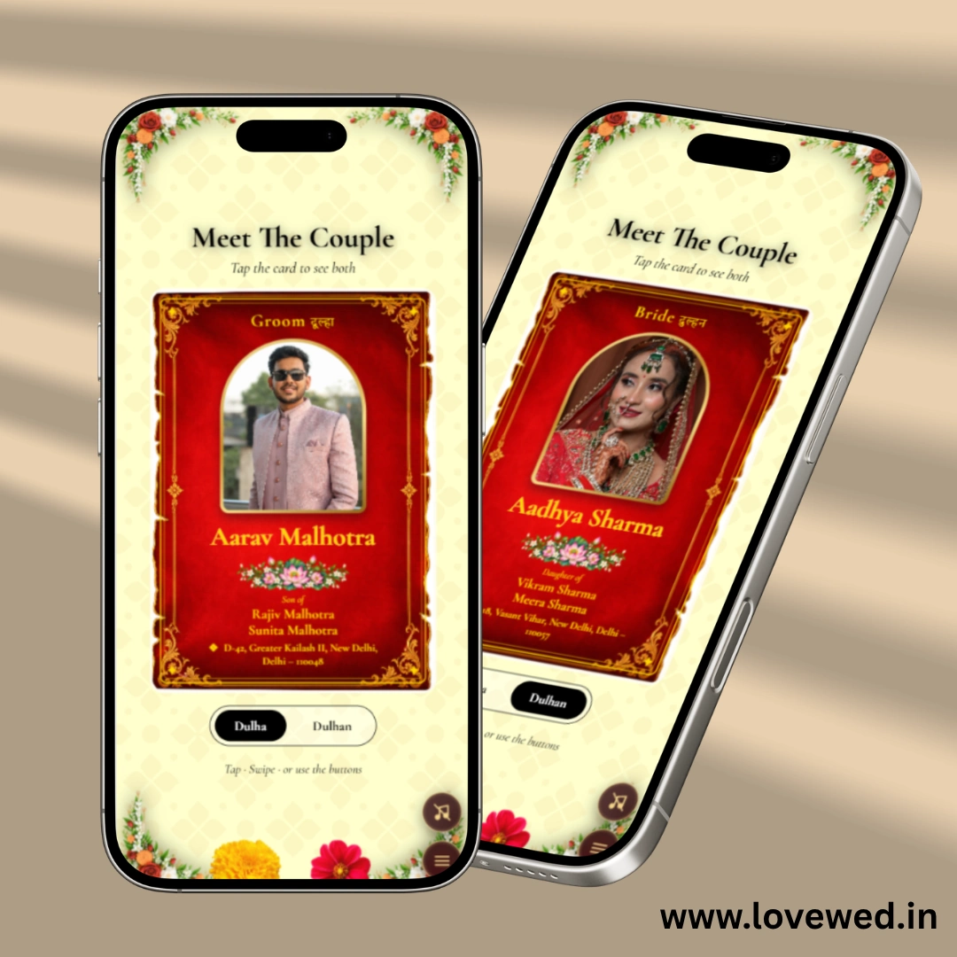Ram Mandir Hindu Wedding Website Template thumbnail 2