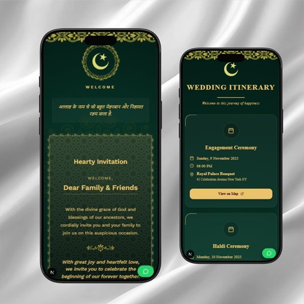 Nikah Mubarak - Islamic Wedding Website — invitation template preview